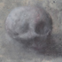 SKULL 3, 2013 </br> 28&times;38 cm, tempera on paper