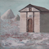 ZDERZENIE, 2007 </br> 35×50 cm, tempera na papierze