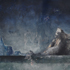 WYSPA, 2013 </br> 60×26 cm, tempera na papierze